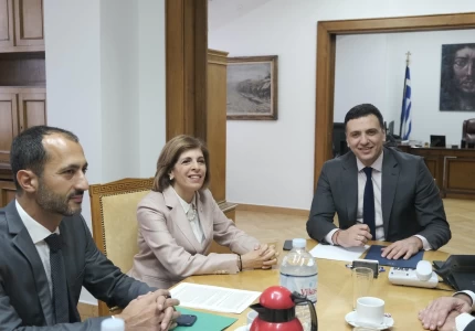 Συνάντηση Υπουργού Υγείας Βασίλη Κικίλια με την Επίτροπο Υγείας και Ασφάλειας Τροφίμων Στέλλα Κυριακίδου