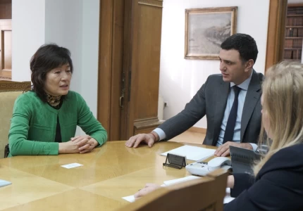 Συνάντηση Υπουργού Υγείας Βασίλη Κικίλια με την Πρέσβη της Λαϊκής Δημοκρατίας της Κίνας Zhang Qiyue