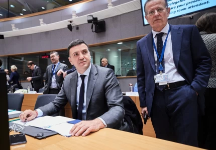 Ο Υπουργός Υγείας Βασίλης Κικίλιας στο έκτακτο Συμβούλιο Υπουργών Υγείας της ΕΕ που πραγματοποιήθηκε στις Βρυξέλλες