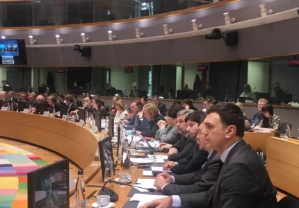 Ο Υπουργός Υγείας Βασίλης Κικίλιας στο έκτακτο Συμβούλιο Υπουργών Υγείας της ΕΕ που πραγματοποιήθηκε στις Βρυξέλλες