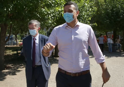 Σε ΚΟΜΥ του ΕΟΔΥ στην Κυψέλη ο Υπουργός Υγείας Βασίλης Κικίλιας