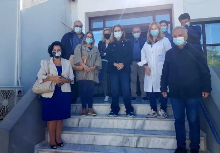 Επίσκεψη Υφυπουργού Υγείας Ζωής Ράπτη στο ΚΥ Καρλοβάσου και στο Δήμο Δυτικής Σάμου