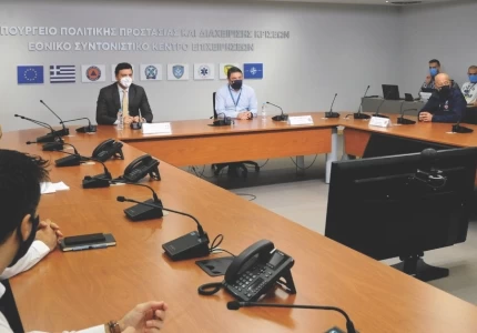 Δηλώσεις Υπουργού Υγείας Βασίλη Κικίλια και Υφυπουργού Πολιτικής Προστασίας & Διαχείρισης Κρίσεων Νίκου Χαρδαλιά από την Πολιτική Προστασία