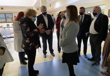 Επίσκεψη Υφυπουργού Υγείας Ζωής Ράπτη στο Γενικό Νοσοκομείο Αττικής Σισμανόγλειο- Αμαλία Φλέμινγκ