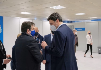 Επίσκεψη του Υπουργού Υγείας Β. Κικίλια μαζί με τον Αντιπρόεδρο της ΕΕ Μ. Σχοινά στο mega εμβολιαστικό κέντρο «Προμηθέας»