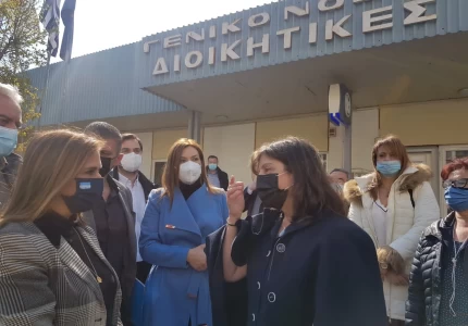 Επίσκεψη Υφυπουργού Υγείας Ζωής Ράπτη στη Λάρισα