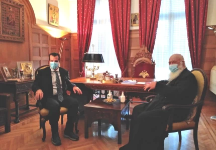 Συνάντηση του Υπουργού Υγείας Θ. Πλεύρη και της Αν. Υπουργού Μίνας Γκάγκα με τον Μακαριώτατο Αρχιεπίσκοπο κ.κ. Ιερώνυμο