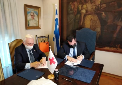 Υπογραφή Μνημονίου Συνεργασίας Υπουργείου Υγείας - Ελληνικού Ερυθρού Σταυρού