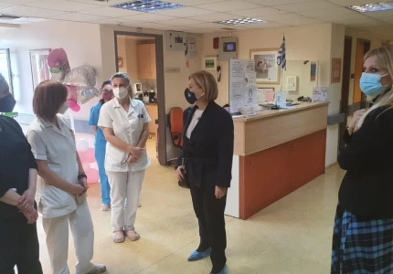 Επίσκεψη της Αναπληρώτριας Υπουργού Υγείας  Μίνας Γκάγκα στα νοσοκομεία «Έλενα Βενιζέλου» και «Κοργιαλένειο – Μπενάκειο»