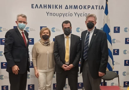 Συνάντηση Υπουργού Υγείας Θάνου Πλεύρη με Πρέσβη ΗΠΑ και αντιπροσωπεία Κογκρέσου