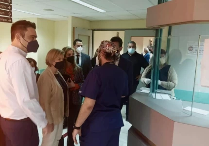 Επισκέψεις της Αναπληρώτριας Υπουργού  Υγείας Μίνας Γκάγκα στο Γενικό Νοσοκομείο Νίκαιας «Άγιος Παντελεήμων» και το Γενικό Νοσοκομείο Δυτικής Αττικής «Η Αγία Βαρβάρα»