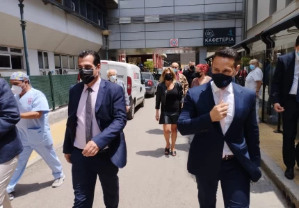Επίσκεψη Υπουργού Υγείας Θάνου Πλεύρη στο ΓΝΑ Ευαγγελισμός