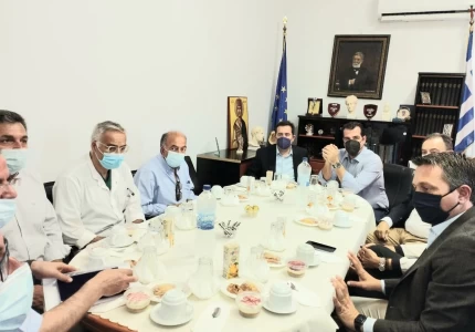 Επίσκεψη Υπουργού Υγείας Θάνου Πλεύρη στη Χίο