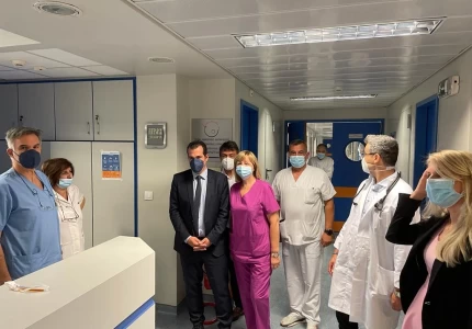 Επίσκεψη Υπουργού Υγείας Θάνου Πλεύρη στο νοσοκομείο ΕΛΕΝΑ ΒΕΝΙΖΕΛΟΥ