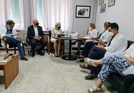 Επίσκεψη της Αναπληρώτριας Υπουργού Υγείας, Μίνας Γκάγκα,  στο Νοσοκομείο «Παμμακάριστος»