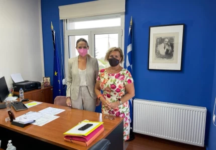 Επίσκεψη της Αναπληρώτριας Υπουργού Υγείας Μίνας Γκάγκα στο Γενικό Νοσοκομείο Κύμης