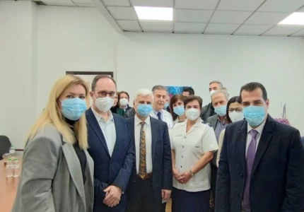 Επίσκεψη Υπουργού Υγείας Θάνου Πλεύρη στο Αντικαρκινικό νοσοκομείο 