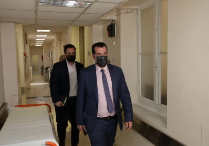 Επίσκεψη Υπουργού Υγείας Θάνου Πλεύρη στο Σπηλιοπούλειο Νοσοκομείο “Η ΑΓΙΑ ΕΛΕΝΗ”