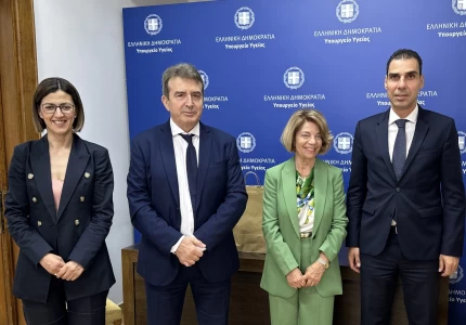 Συνάντηση Υπουργού Υγείας, Μιχάλη Χρυσοχοΐδη με την Κύπρια ομόλογό του, Δρ Πόπη Κανάρη