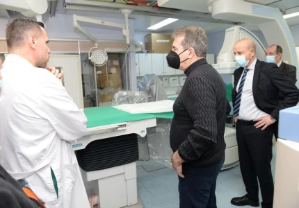 Επίσκεψη Υπουργού Υγείας, Μιχάλη Χρυσοχοΐδη στη ΜΑΦ για τα Αγγειακά Εγκεφαλικά επεισόδια στο Νοσοκομείο «Παπαγεωργίου»