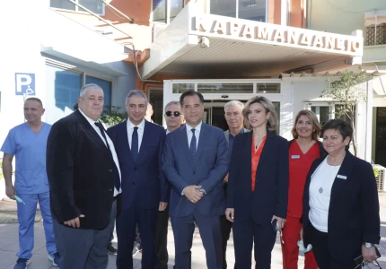 Επίσκεψη του Υπουργού Υγείας Άδωνι Γεωργιάδη στο ανακαινισμένο Γενικό Νοσοκομείο Παίδων Πατρών «Καραμανδάνειο»