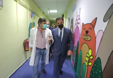 Επίσκεψη του Υπουργού Υγείας Άδωνι Γεωργιάδη στο ανακαινισμένο Γενικό Νοσοκομείο Παίδων Πατρών «Καραμανδάνειο»