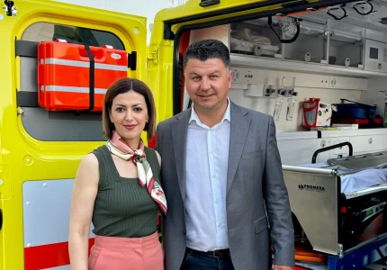 Παρουσία της Αναπληρώτριας Υπουργού Υγείας Ειρήνης Αγαπηδάκη η παράδοση του νέου ασθενοφόρου για το ΚΥ Πάτμου