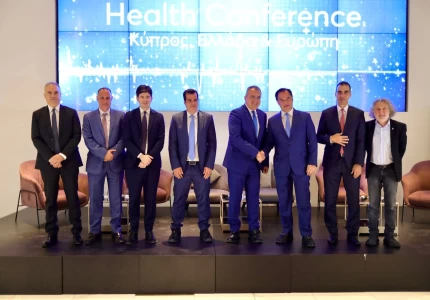 Συνάντηση του Υπουργού Υγείας Άδωνι Γεωργιάδη και του Υφυπουργού Υγείας Μάριου Θεμιστοκλέους με τον Υπουργό Υγείας της Κύπρου, Μιχάλη Δαμιανό