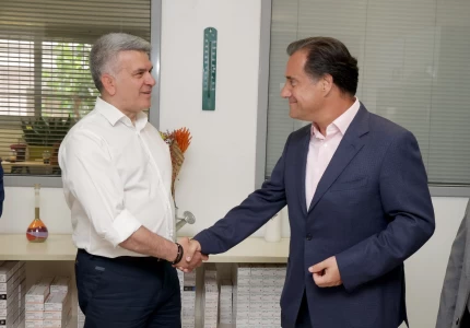 Επίσκεψη του Υπουργού Υγείας Άδωνι Γεωργιάδη στη Νέα Ιωνία, με αφορμή την επαναλειτουργία του φαρμακείου του ΕΟΠΥΥ