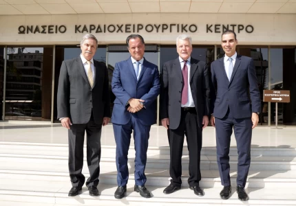 Επίσκεψη του Υπουργού Υγείας Άδωνι Γεωργιάδη και του Υφυπουργού Υγείας Μάριου Θεμιστοκλέους στο νέο Ωνάσειο Εθνικό Μεταμοσχευτικό Κέντρο