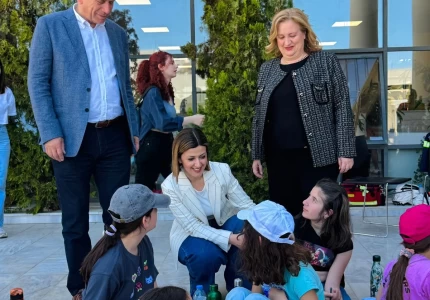 Η Αναπληρώτρια Υπουργός Υγείας Ειρήνη Αγαπηδάκη στο Αιγάλεω για την Εθνική Δράση κατά της Παιδικής Παχυσαρκίας