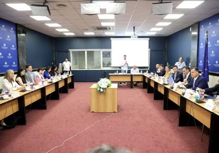Συνάντηση εργασίας του Υπουργού Υγείας Άδωνι Γεωργιάδη με το Τμήμα Εμπορικών Υποθέσεων της Αμερικανικής Πρεσβείας και εκπροσώπους αμερικανικών βιοτεχνολογικών - ιατρικών εταιρειών