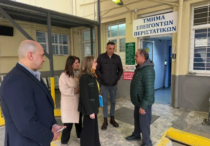 Επίσκεψη της Γενικής Γραμματέως Υπηρεσιών Υγείας, Λίλιαν Βιλδιρίδη, στο Γενικό Νοσοκομείο Σπάρτης και στο εργοτάξιο του υπό ανέγερση Γενικού Νοσοκομείου Σπάρτης ΙΣΝ