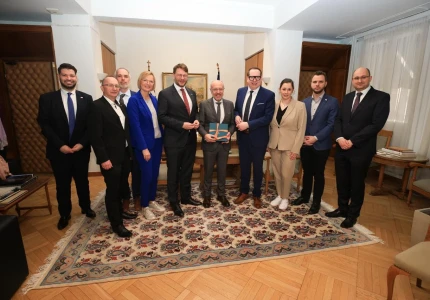 Συνάντηση Υφυπουργού Υγείας Δημήτρη Βαρτζόπουλου με αντιπροσωπεία Γερμανών βουλευτών του CDU και εκπροσώπους του Ιδρύματος Konrad-Adenauer-Stiftung 