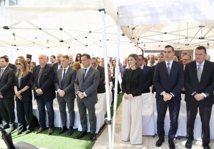 Τελετή αγιασμού των θεμελίων του Νέου Κτηριακού Συγκροτήματος στο Πανεπιστημιακό Γενικό Νοσοκομείο «Αττικόν», δωρεάς του Ιδρύματος Σταύρος Νιάρχος (ΙΣΝ)