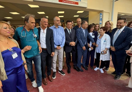 Παρουσία του Υπουργού Υγείας Άδωνι Γεωργιάδη τα εγκαίνια του νέου ΤΕΠ στο ΓΝ Λάρισας & της Παιδιατρικής Κλινικής στο ΠΓΝ Λάρισας