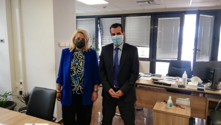 Επισκέψεις του Υπουργού Υγείας Θάνου Πλεύρη στον ΕΟΠΥΥ και στον ΕΟΔΥ