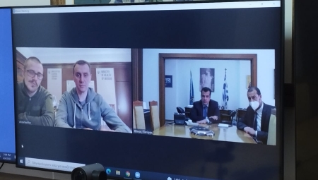 Τηλεδιάσκεψη Υπουργού Υγείας Θάνου Πλεύρη με τον Ουκρανό ομόλογό του Victor Liashko