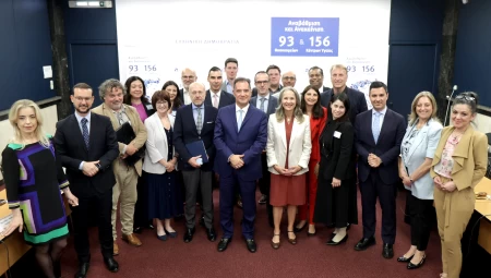 Συνάντηση εργασίας του Υπουργού Υγείας Άδωνι Γεωργιάδη με το Τμήμα Εμπορικών Υποθέσεων της Αμερικανικής Πρεσβείας και εκπροσώπους αμερικανικών βιοτεχνολογικών - ιατρικών εταιρειών