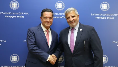 Συνάντηση του Υπουργού Υγείας Άδωνι Γεωργιάδη με τον Πρόεδρο του ΙΣΑ Γιώργο Πατούλη