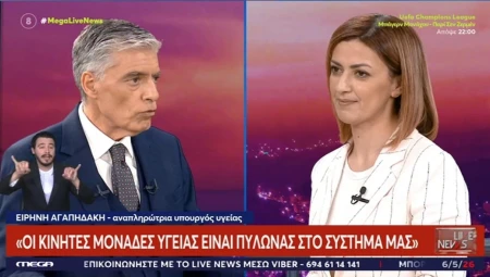 Συνέντευξη της Αναπληρώτριας Υπουργού Υγείας, Ειρήνης Αγαπηδάκη, στο “Live News” με τον Νίκο Ευαγγελάτο