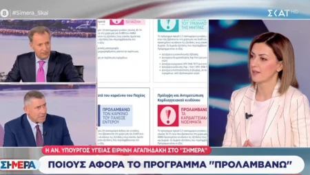Σημεία συνέντευξης της Αναπληρώτριας Υπουργού Υγείας Ειρήνης Αγαπηδάκη, στην εκπομπή «ΣΗΜΕΡΑ» με τους Δημήτρη Οικονόμου και Άκη Παυλόπουλο