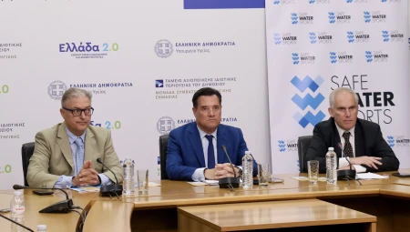 Σημεία από την Κοινή Συνέντευξη Τύπου του Υπουργείου Υγείας με το «Safe Water Sports» για την πρόληψη των πνιγμών