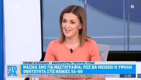 Σημεία συνέντευξης της Αναπληρώτριας Υπουργού Υγείας, Ειρήνης Αγαπηδάκη, στην τηλεοπτική εκπομπή «ACTION ΤΩΡΑ» του ACTION 24