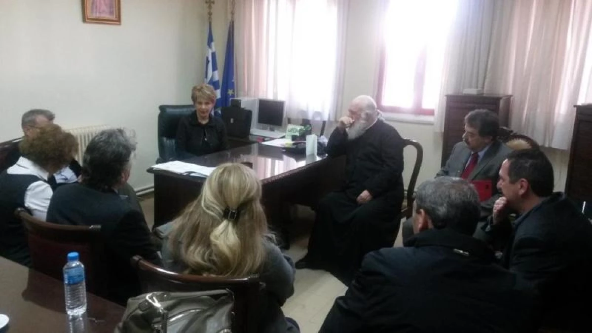 Συνάντηση της Υφυπουργού Υγείας, Κατερίνας Παπακώστα, με τον Αρχιεπίσκοπο Αθηνών & Πάσης Ελλάδος, Ιερώνυμο,  στο ΓΝΔΑ  