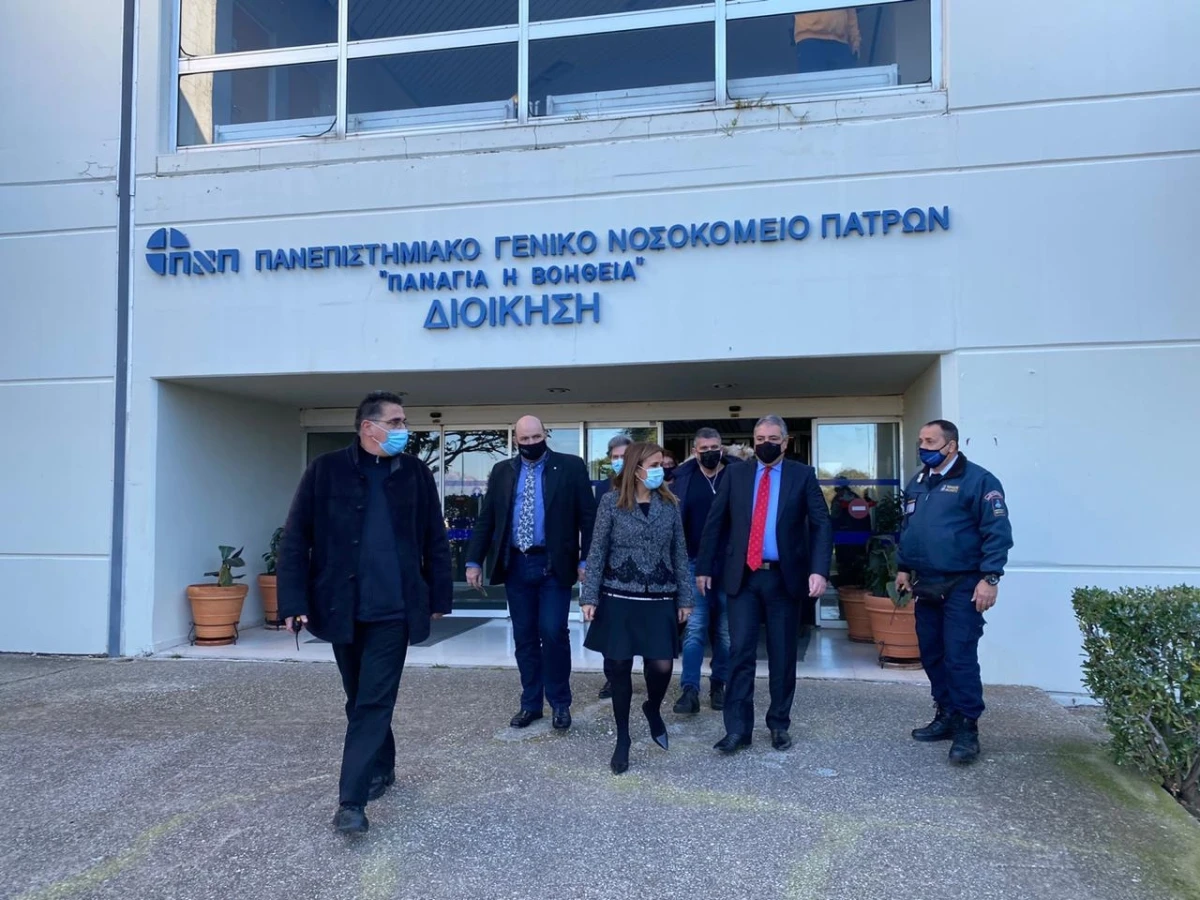 Επίσκεψη Υφυπουργού Υγείας Ζωής Ράπτη στο ΠΓΝ Πατρών