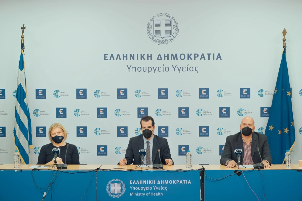 Ανακοινώσεις από τον Υπουργό Υγείας Θάνο Πλεύρη, την Αν. Υπουργό Μίνα Γκάγκα και τον Πρόεδρο του ΕΟΔΥ Θεοκλή Ζαούτη