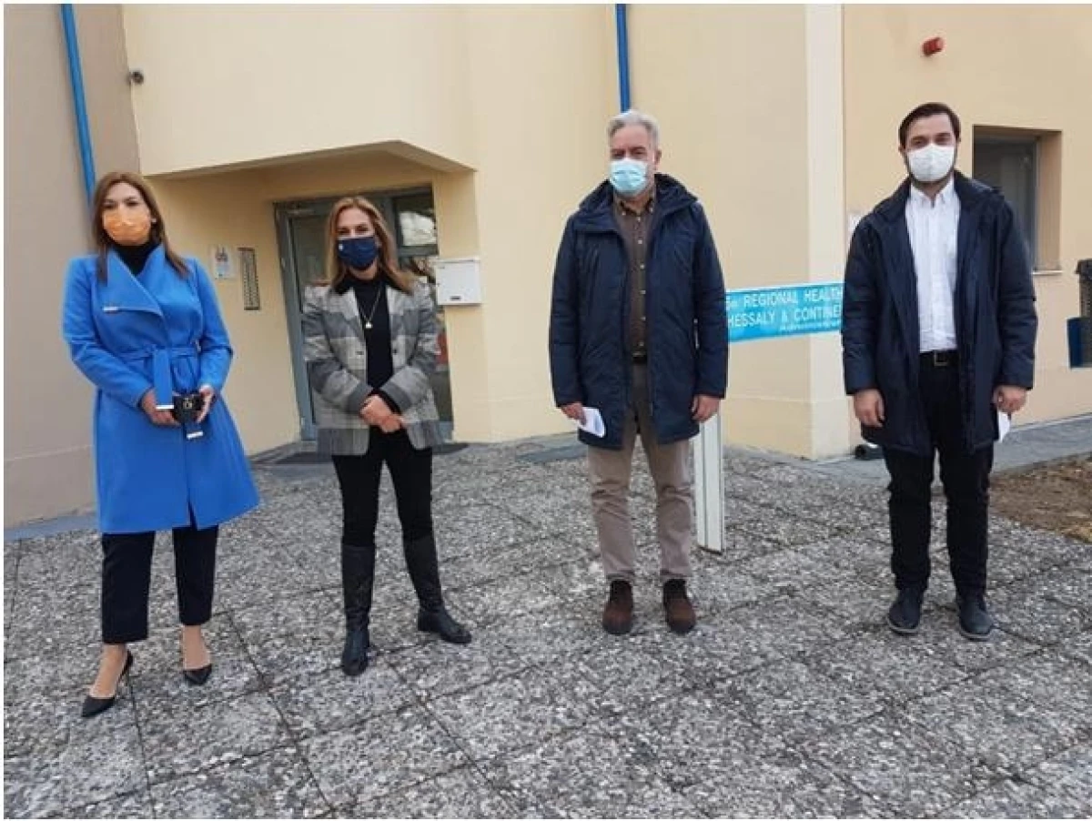 Επίσκεψη Υφυπουργού Υγείας Ζωής Ράπτη στη Λάρισα,12-03-2021