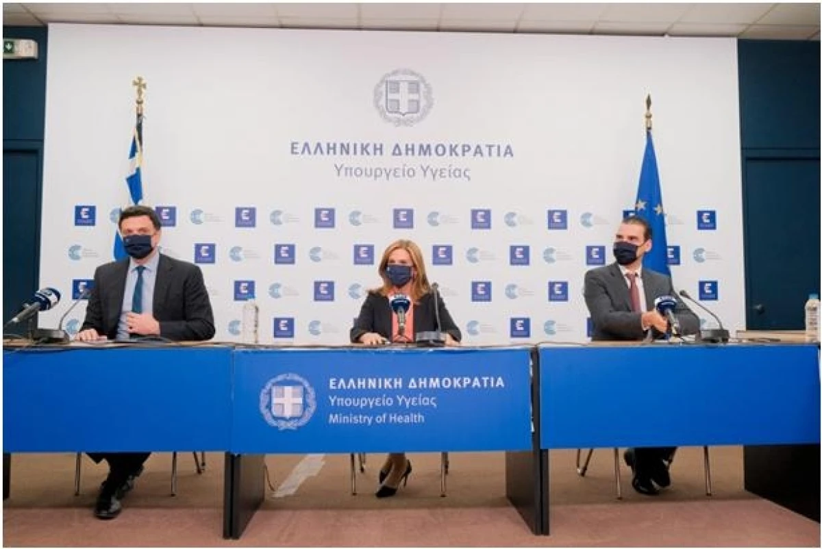 Ενημέρωση διαπιστευμένων συντακτών από τον Υπουργό Υγείας Βασίλη Κικίλια, την Υφυπουργό Υγείας Ζωή Ράπτη και τον Γ.Γ. Πρωτοβάθμιας Φροντίδας Υγείας Μάριο Θεμιστοκλέους,21-04-2021