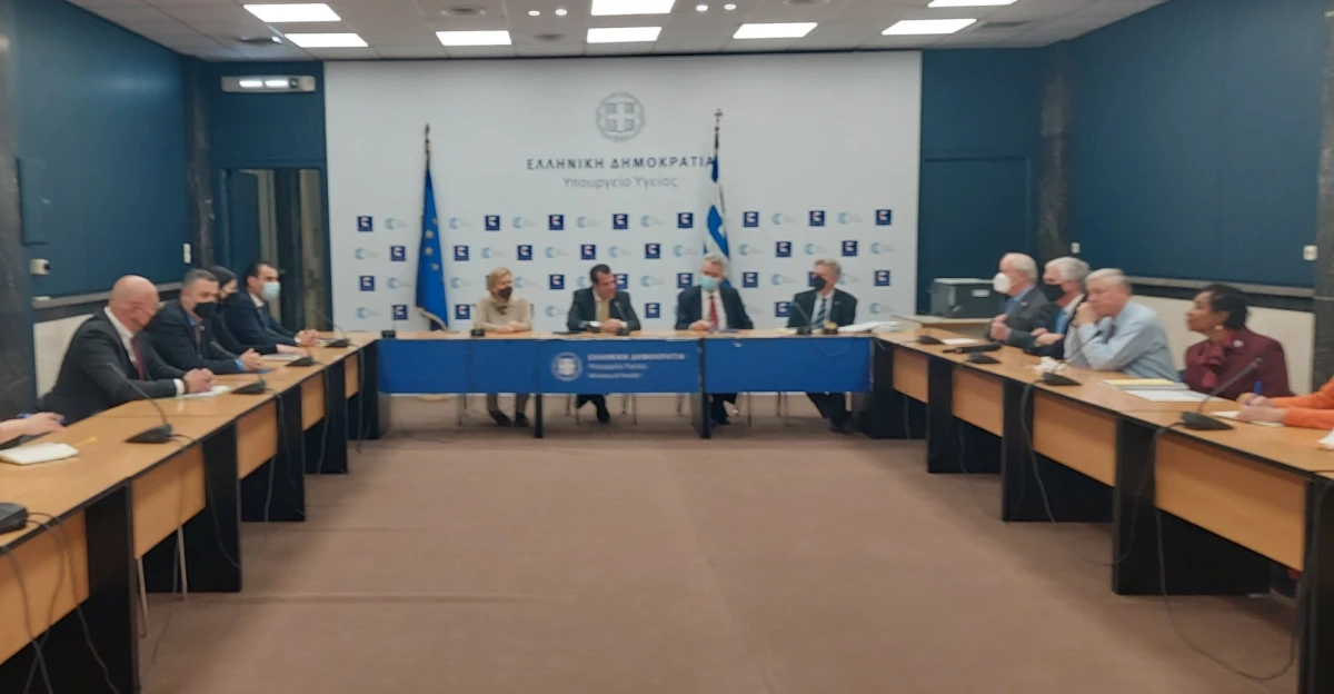 Συνάντηση Υπουργού Υγείας Θάνου Πλεύρη με Πρέσβη ΗΠΑ και αντιπροσωπεία Κογκρέσου 